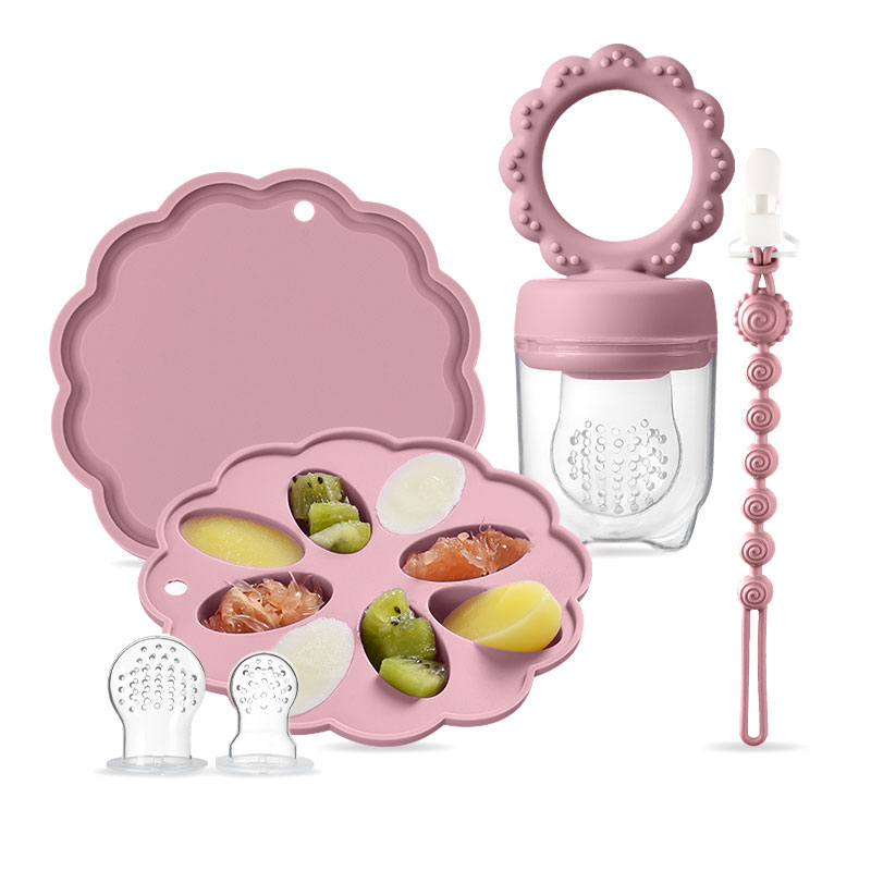Baby Food Pouches 1 Year Old - Silicone Baby Fruit Feeder & Mini