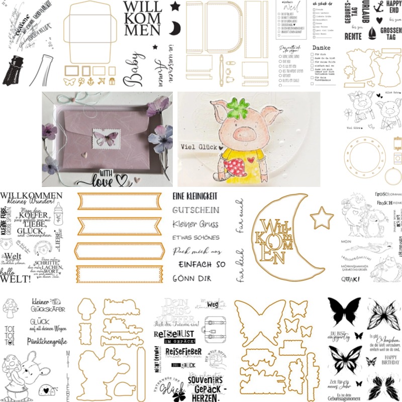 Baby Food Packaging - Baby Suitcase Stamps And Dies New