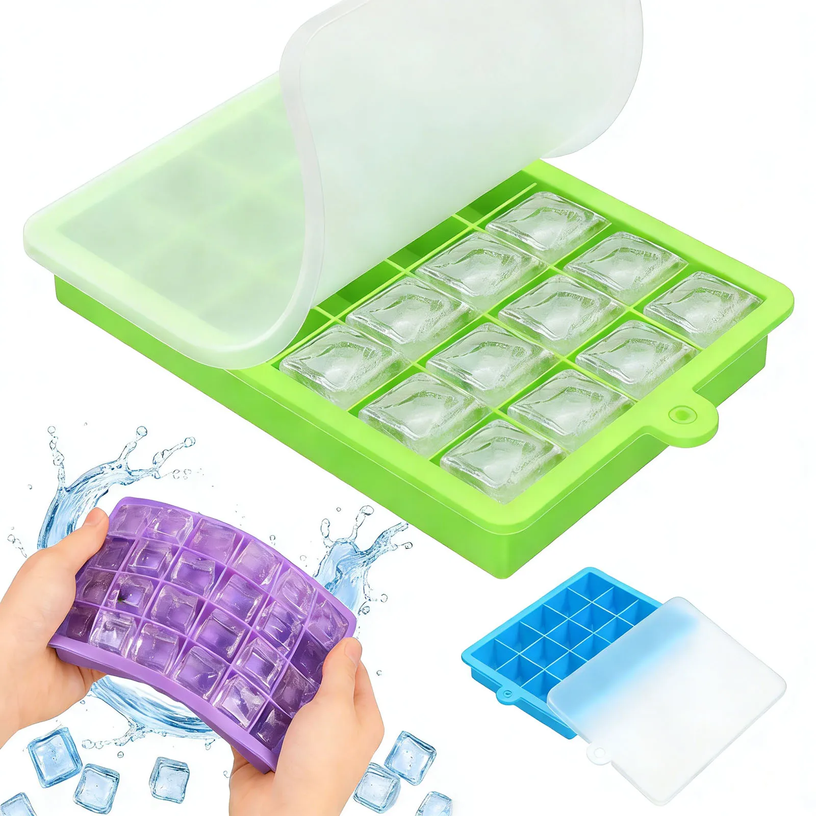 Freezer Tray Baby - Silicone Ice Cube Tray Easy Release