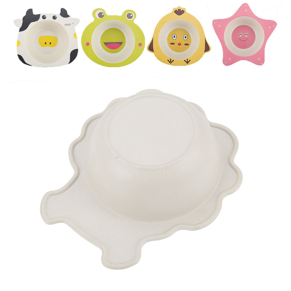 Baby Food With Fiber - Bamboo Fiber Kids Feeding Bowl Cartoon