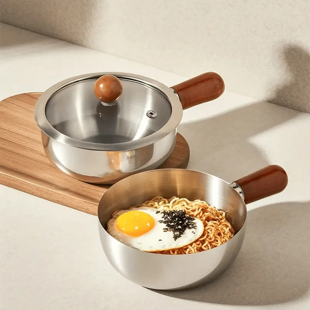Baby Food Cooking Set - Stainless Steel Single-person Pot Multi-Functional Cooking