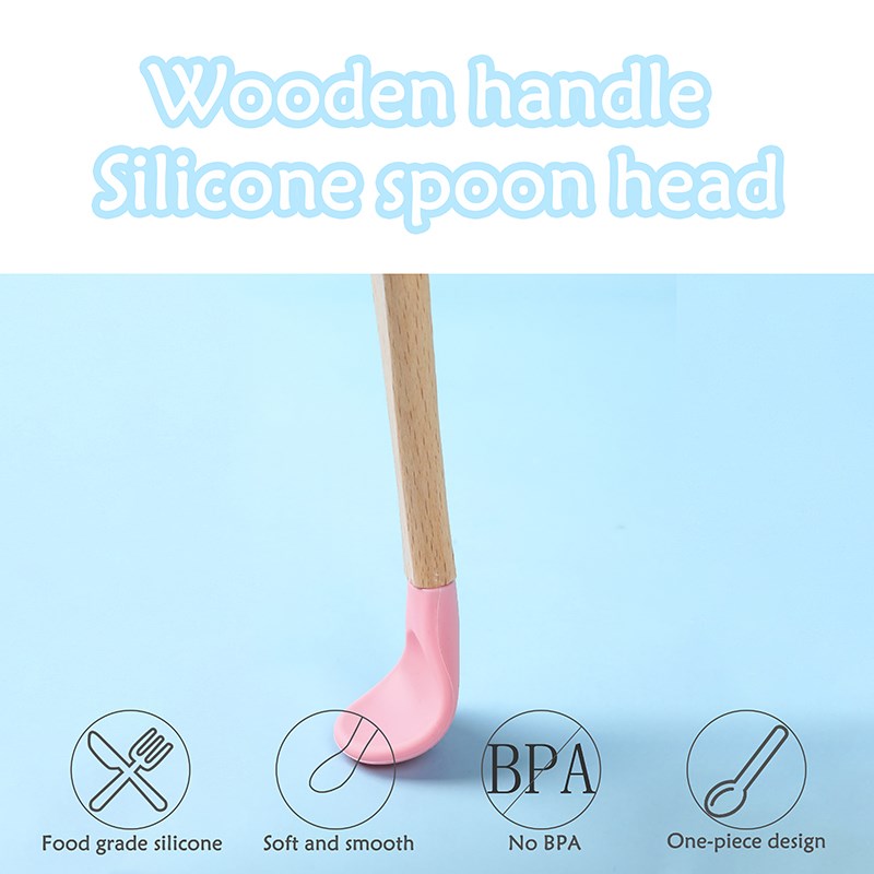 Baby Wooden Spoon Silicone Woo - огляд і ціна Baby Food Organic