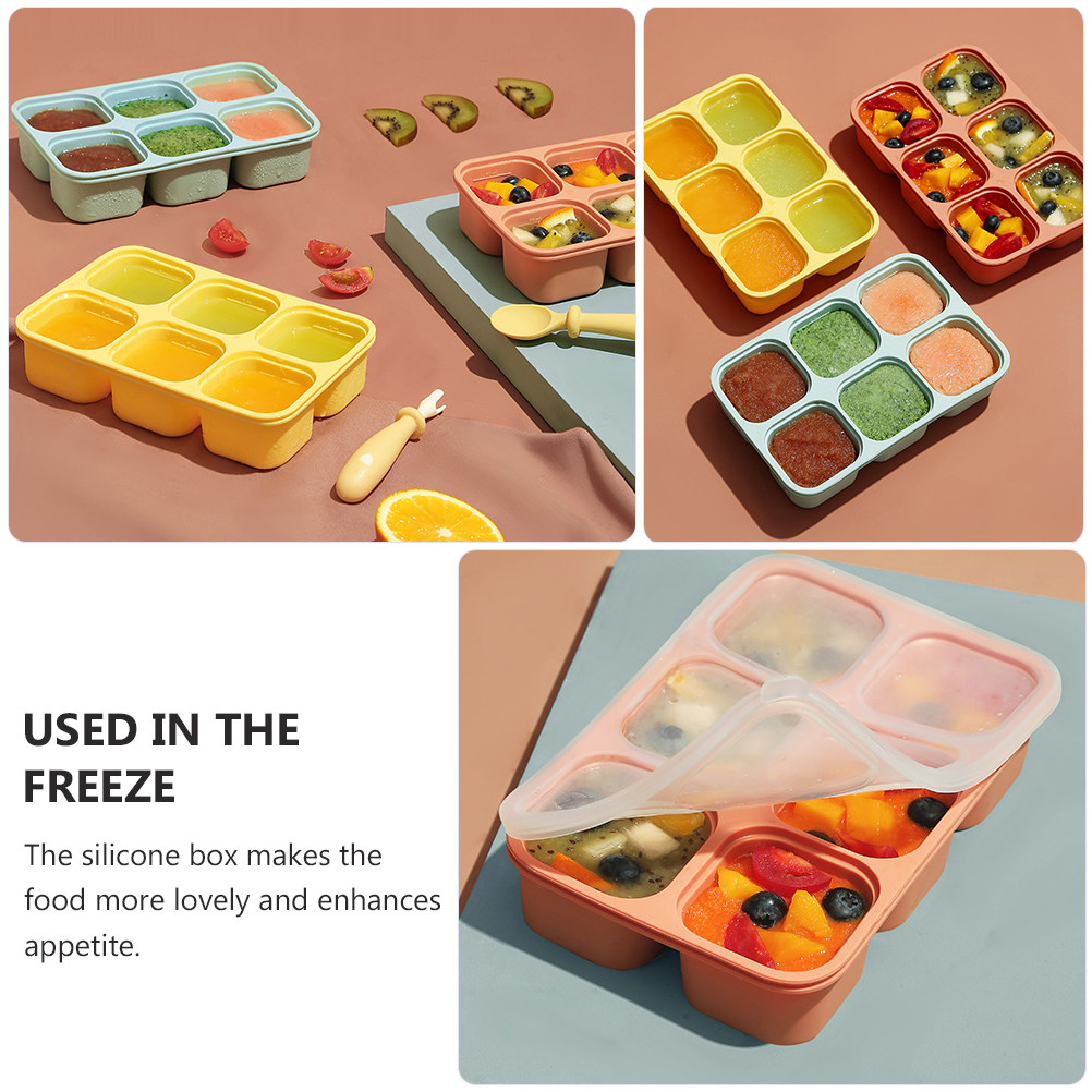6 Silcone Baby Food Storage Bo - огляд і ціна Freezer Tray Baby