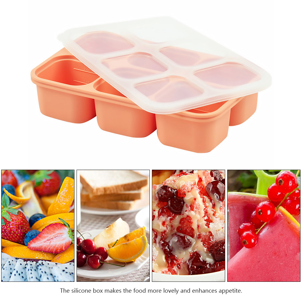 6 Silcone Baby Food Storage Bo - огляд і ціна Freezer Tray Baby