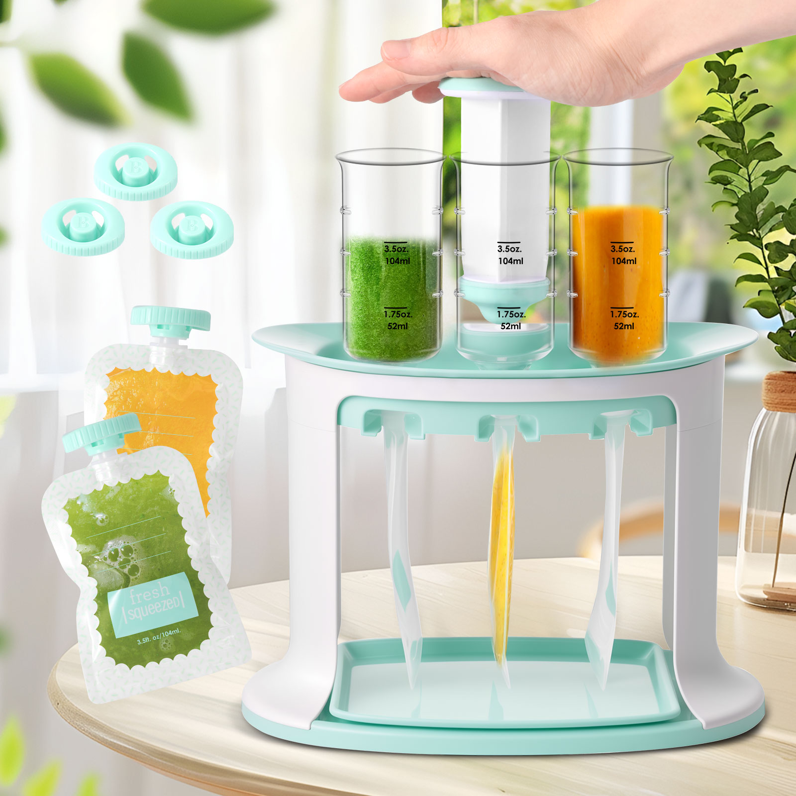 Squeeze Station for Baby Reusa - огляд і ціна Baby Food Pouches 1 Year Old