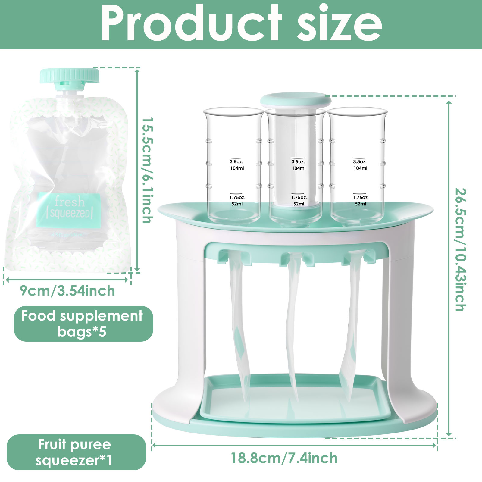 Squeeze Station for Baby Reusa - огляд і ціна Baby Food Pouches 1 Year Old