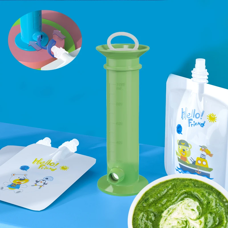 Baby Fruit Puree Filling Dispe - огляд і ціна Baby Food Pouches 1 Year Old