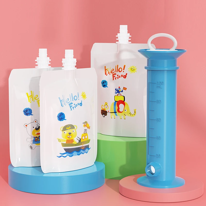 Baby Fruit Puree Filling Dispe - огляд і ціна Baby Food Pouches 1 Year Old