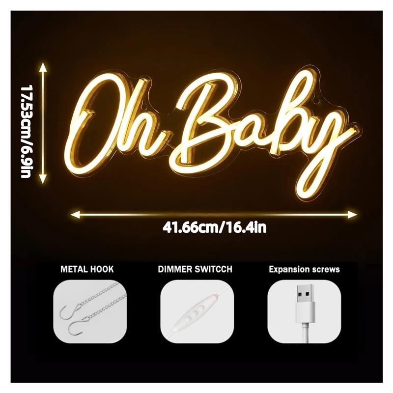 Oh Baby Neon Signs For Wall De - огляд і ціна Baby Food Restaurant