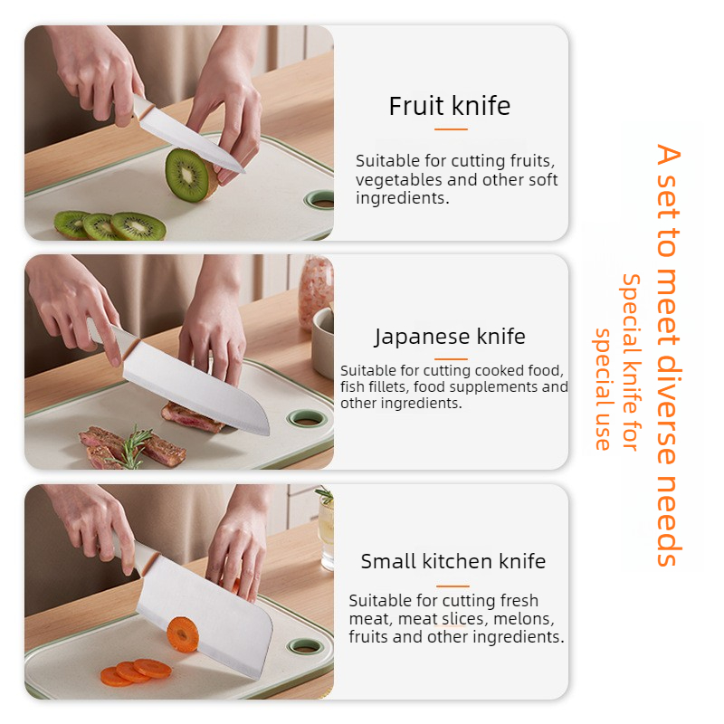 3-PCS Kitchen Knife Sets Stain - огляд і ціна Baby Food Cooking Set