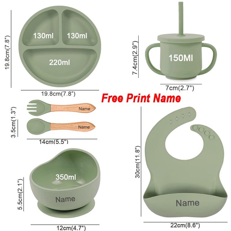 6Pcs Baby Feeding Set Free Per - огляд і ціна Baby Food Table