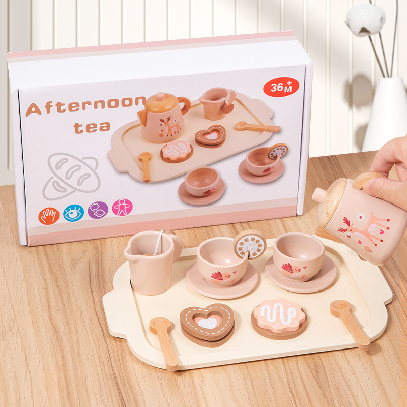 Afternoon Tea Set Wooden Toy P - огляд і ціна Baby Food Cooking Set