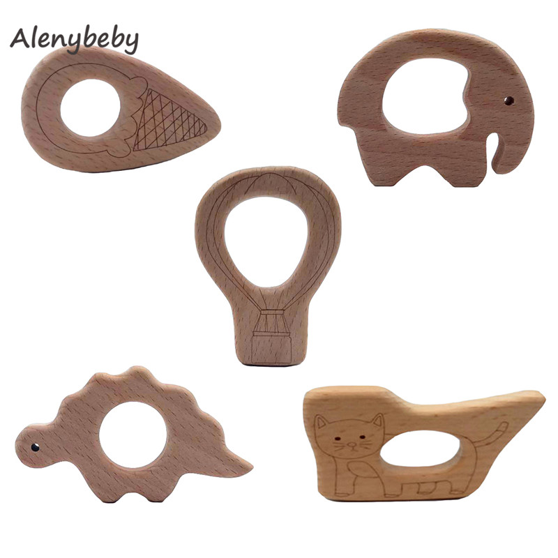 Wood Teether Cartoon DIY Wood  - огляд і ціна Baby Food Organic
