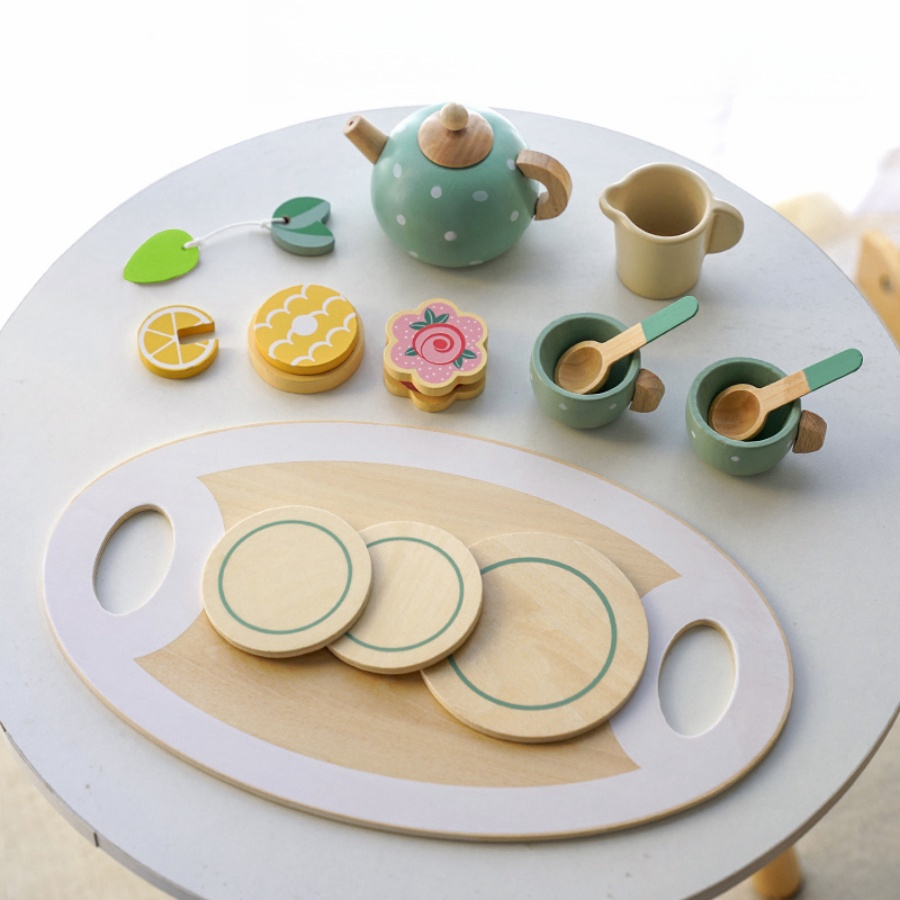Wooden Tea Set For Little Girl - огляд і ціна Baby Food Cooking Set