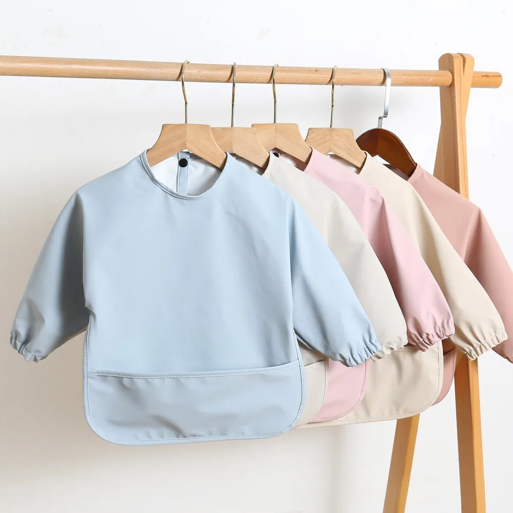 Solid Color Baby Feeding Bibs  - огляд і ціна Baby Food Apron