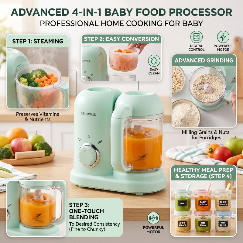Multi-Function High-precision  - огляд і ціна Baby Food Steamer