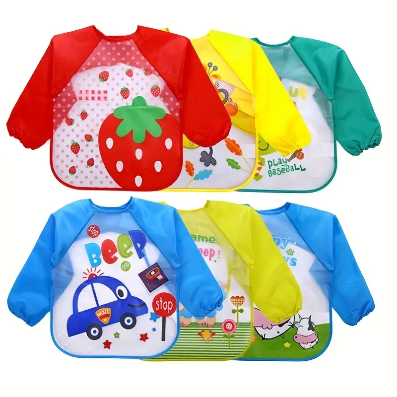 Waterproof EVA Full Sleeve Bab - огляд і ціна Baby Food Apron