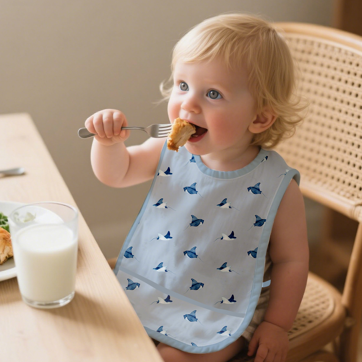 1 Pc 100%Polyester Waterproof  - огляд і ціна Baby Food Apron