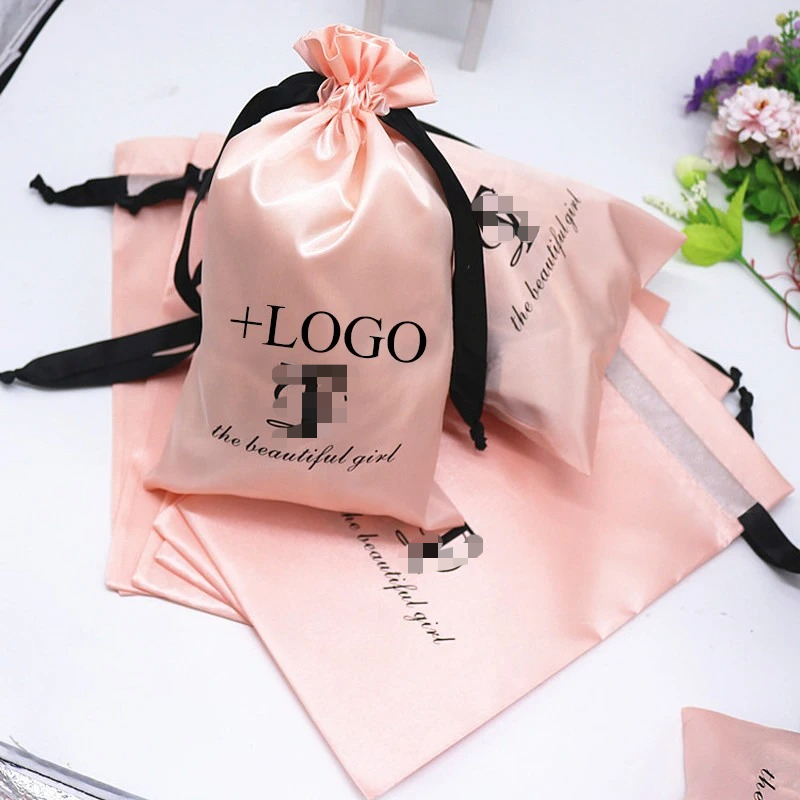 20PCS Baby Pink Silk Satin Pou - огляд і ціна Baby Food Packaging
