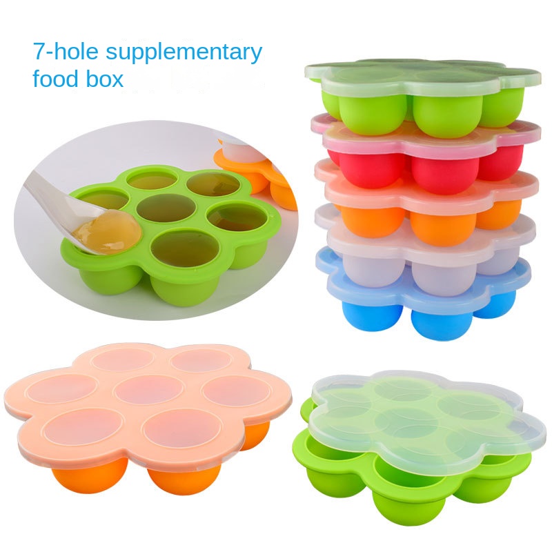 7 Holes Reusable Silicone Baby - огляд і ціна Freezer Tray Baby