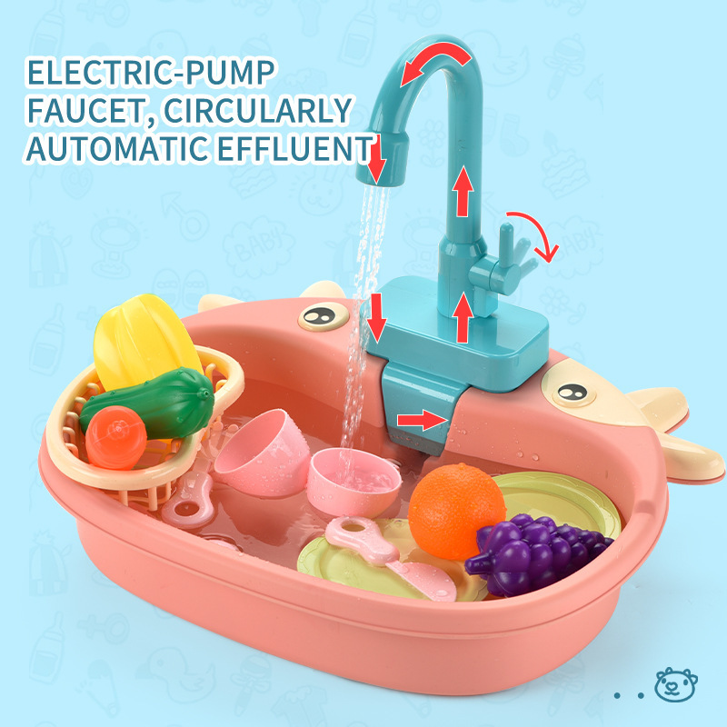 Kids Kitchen Sink Toys Simulat - огляд і ціна Baby Food Cooking Set