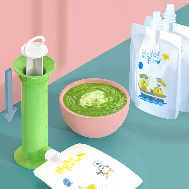 Baby Fruit Puree Filling Dispe - огляд і ціна Baby Food Pouches 1 Year Old