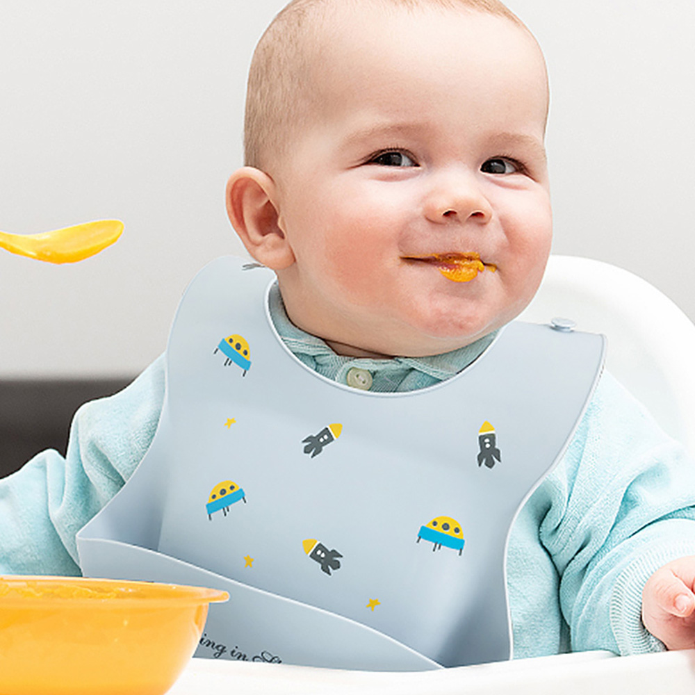 Baby Bibs Waterproof Soft Sili - огляд і ціна Baby Food Apron