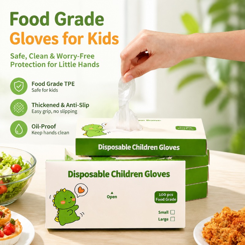 Disposable TPE Food Grade Glov - огляд і ціна Baby Food Catering