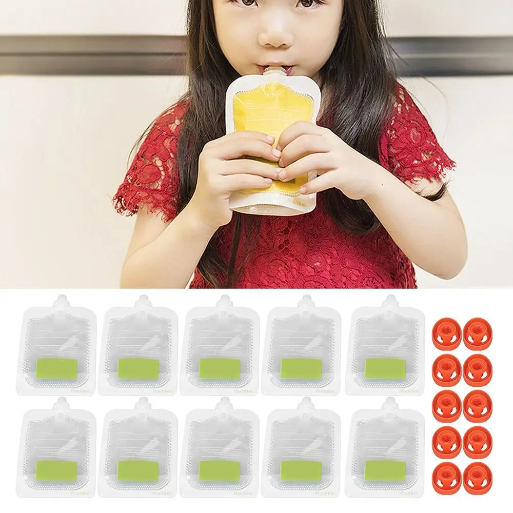 10Pcs Reusable Complementary F - огляд і ціна Baby Food Pouches 1 Year Old